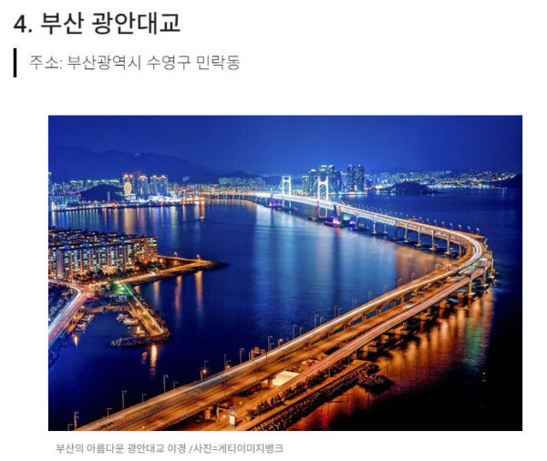 CNN에서 선정한 한국에서 꼭 가봐야 할 아름다운 장소 TOP10