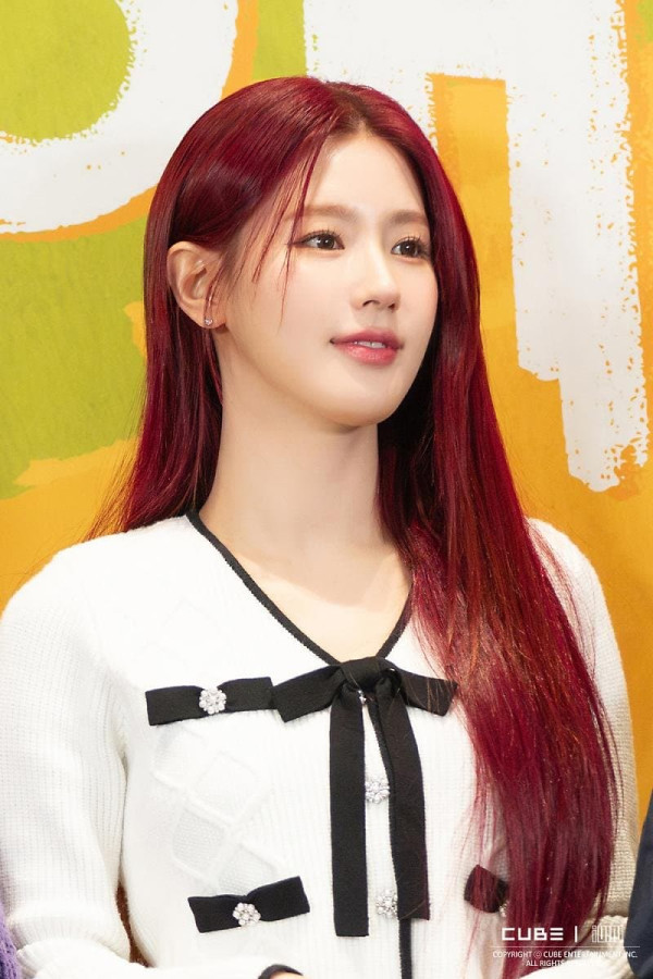 여자아이들 미연 연애남매 제작발표회 비하인드