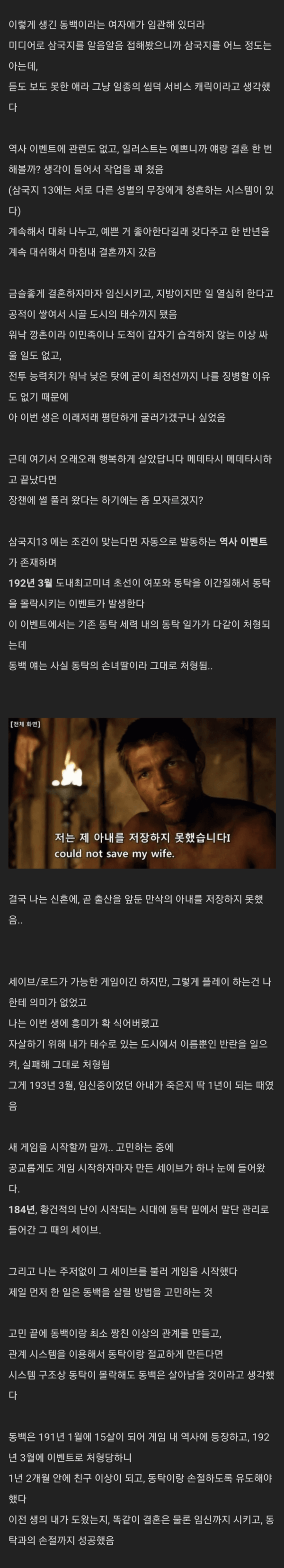 삼국지13 과몰입해서 플레이한 썰