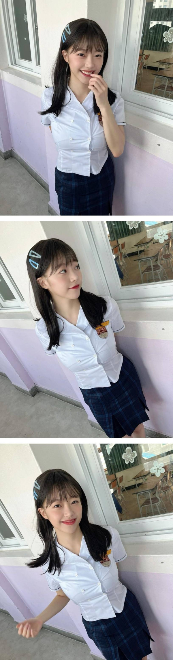 시그니처 지원 터질듯한 교복핏