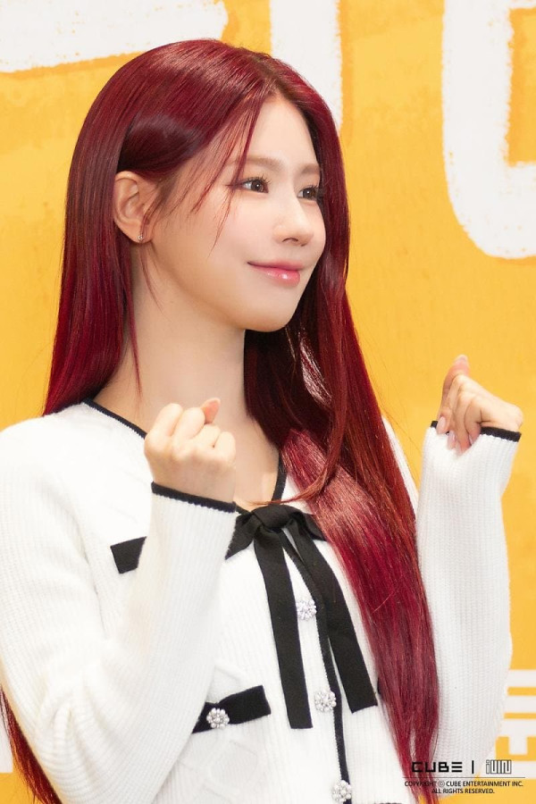 여자아이들 미연 연애남매 제작발표회 비하인드