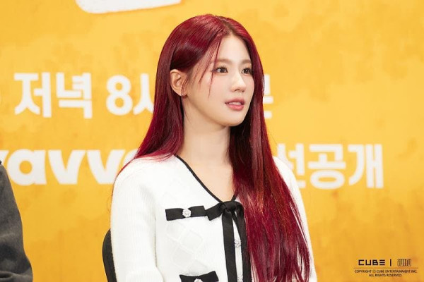 여자아이들 미연 연애남매 제작발표회 비하인드