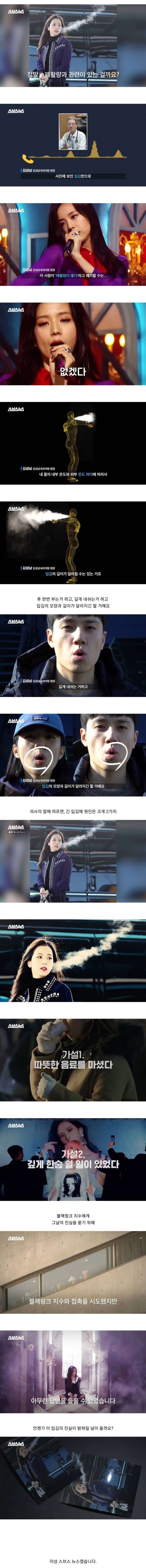 블핑 지수 입김이 100cm?