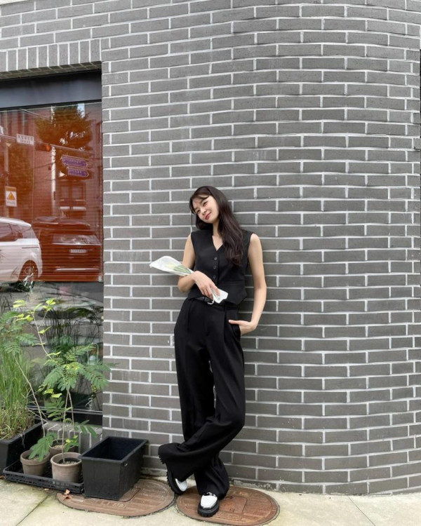 란제리룩 원피스 권나라