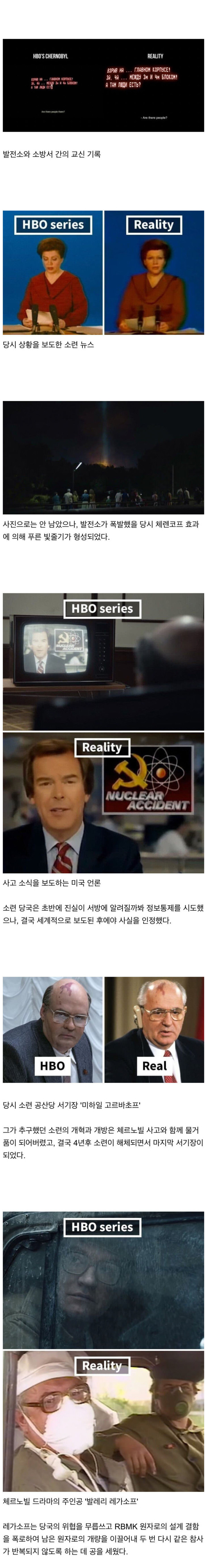 미드 체르노빌 고증 수준