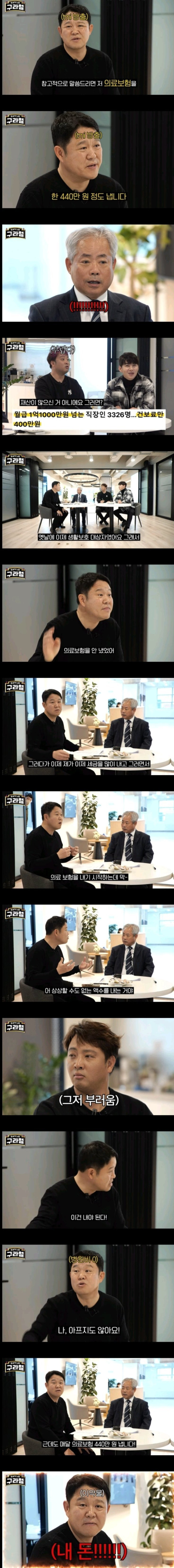 김구라 월 수입