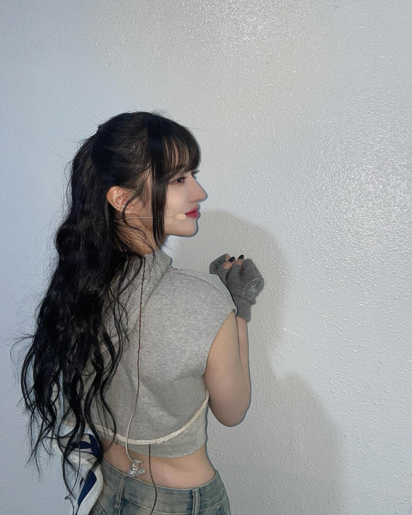 회색 란제리룩 탱크탑 드림캐쳐 수아