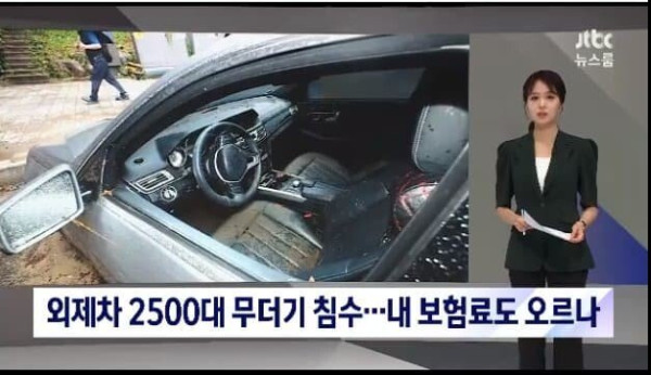 침수 외제차 2500대 나비효과로 보험료 인상