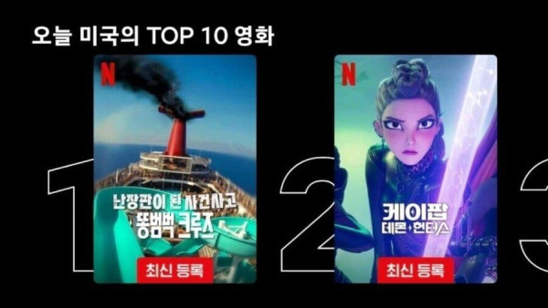 케이팝 데몬 헌터스를 단숨에 밀어낸 자연 재해