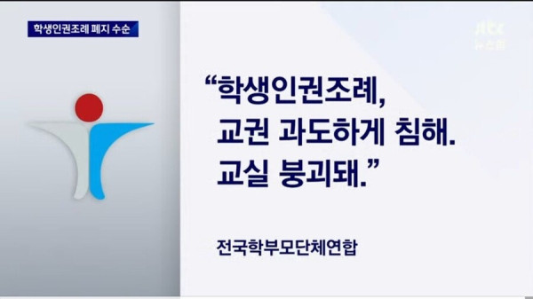 학생인권조례 폐지 논의