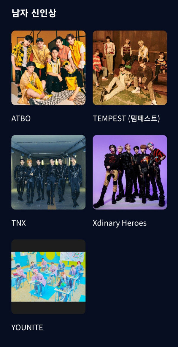 2022 MAMA 남녀 신인상 후보들