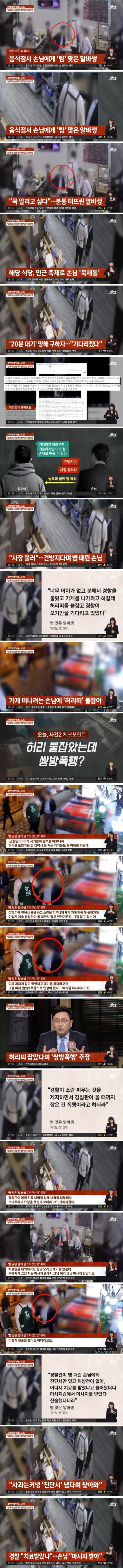 뺨 맞은 알바생... 손님 허리띠 붙잡았다고 쌍방폭행