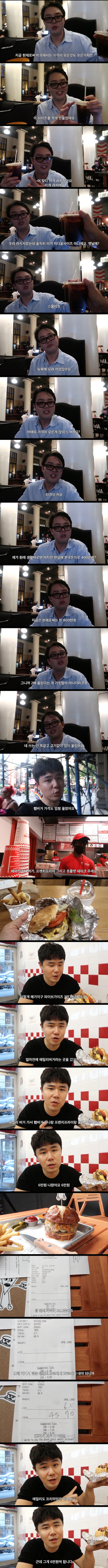 현재 높은 미국 물가 체감