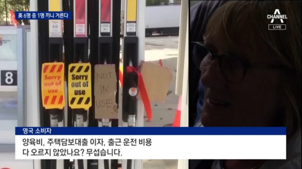 현재 영국 물가상황 근황