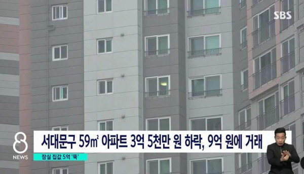 최근 부동산 아파트 집값 폭락 근황