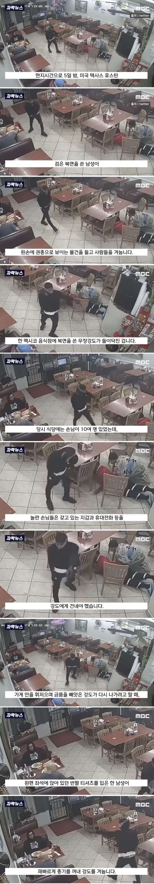 장난감 총으로 강도짓하다 확인사살당한 강도