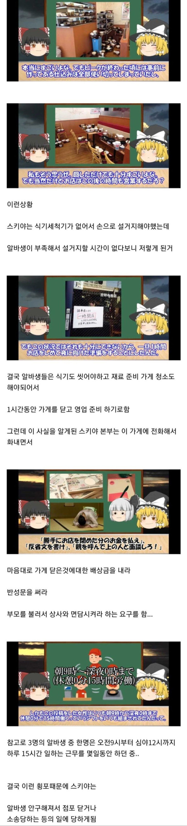 일본 블랙기업의 레전드 사건