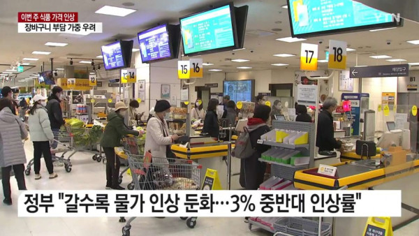 식품 가격 줄줄이 인상