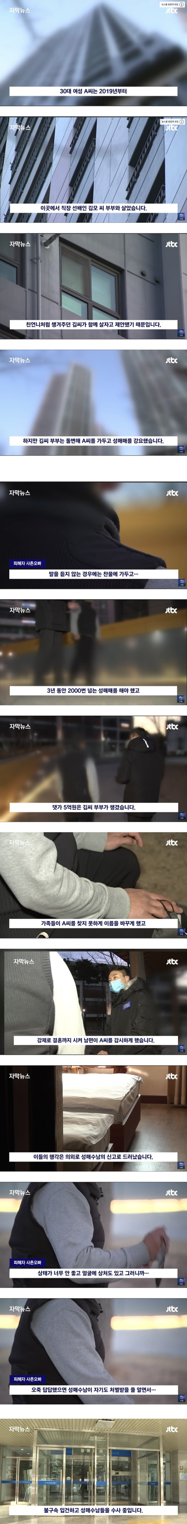 직장 동료 감금 성매매 사건이 밝혀진 이유