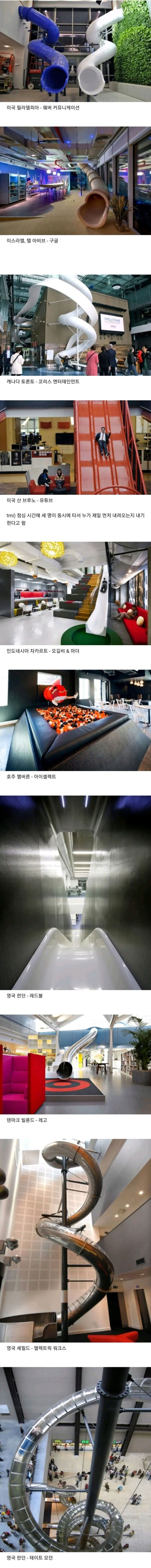 최근 해외 대기업에서 유행하고 있다는 시설물