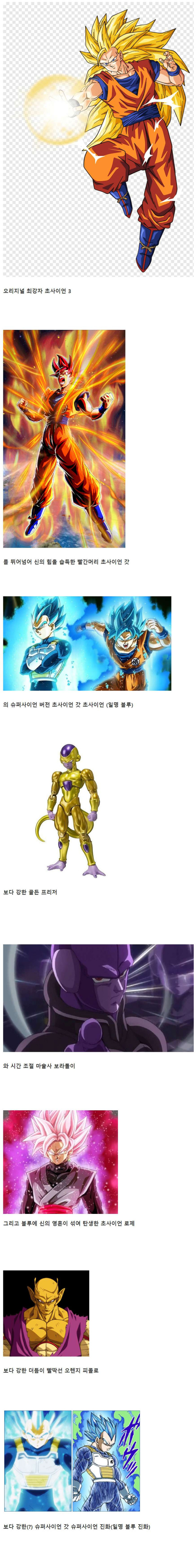최신 드래곤볼 강함 순위