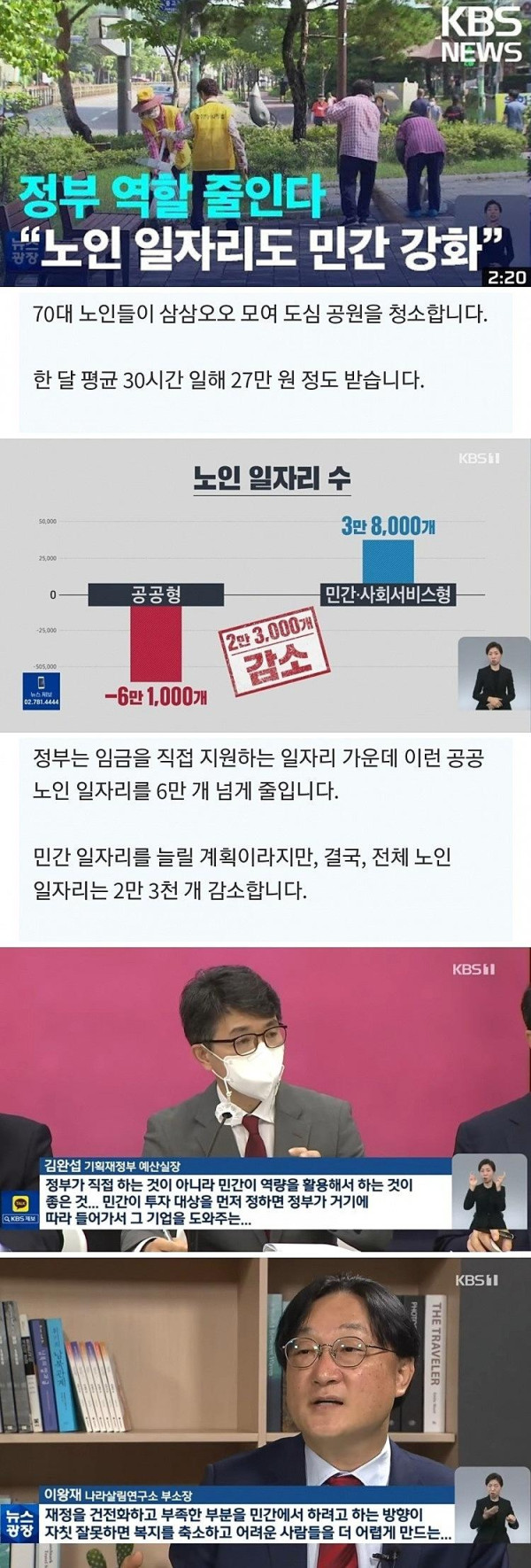 노인 복지 근황