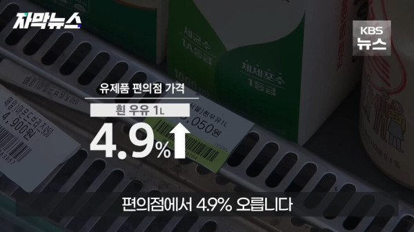 우유업계 가격인상 꼼수