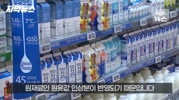 우유업계 가격인상 꼼수