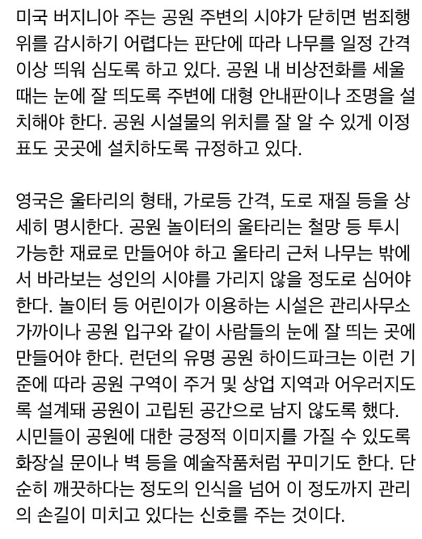외국인들이 경험한 한국공원의 밤