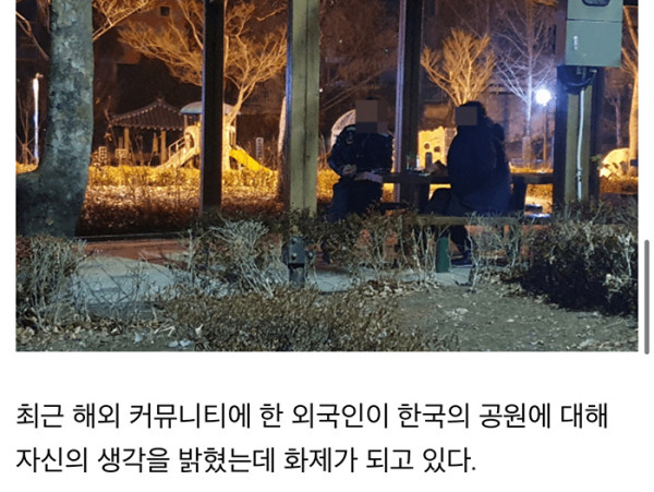 외국인들이 경험한 한국공원의 밤