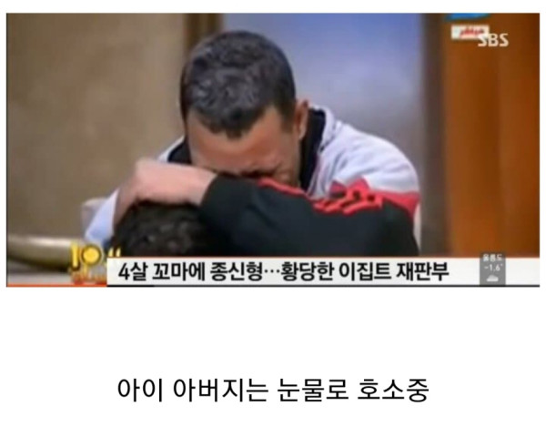 이집트에서 4살에 종신형을 받은 아기