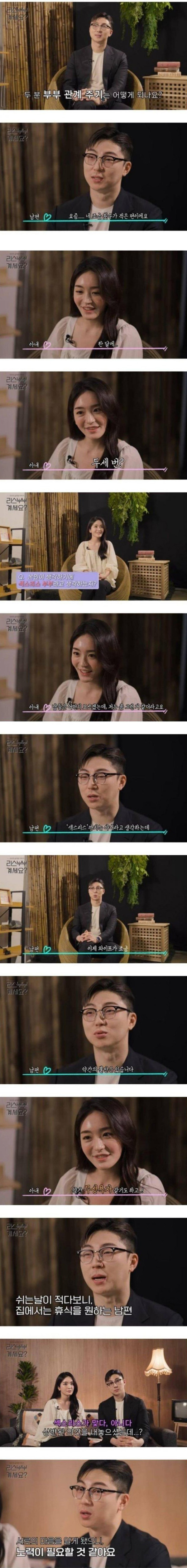 20대 모델 아내로도 무성욕 남편