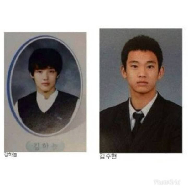 남자 연예인 졸업사진