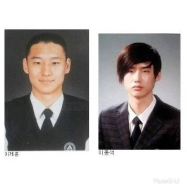 남자 연예인 졸업사진