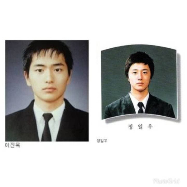 남자 연예인 졸업사진