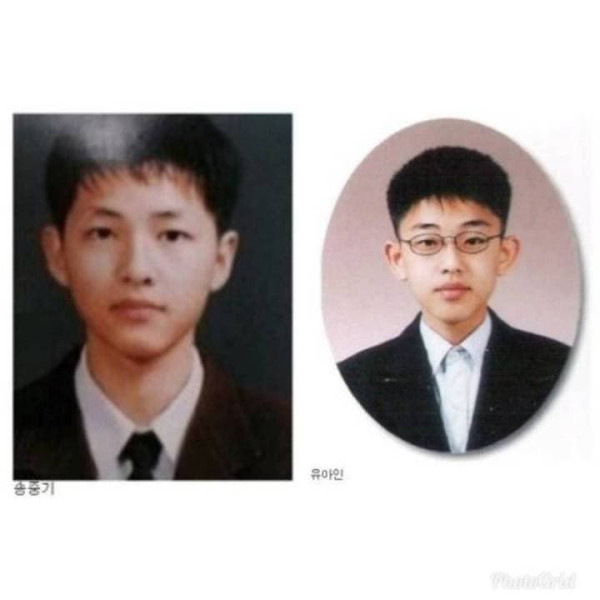 남자 연예인 졸업사진