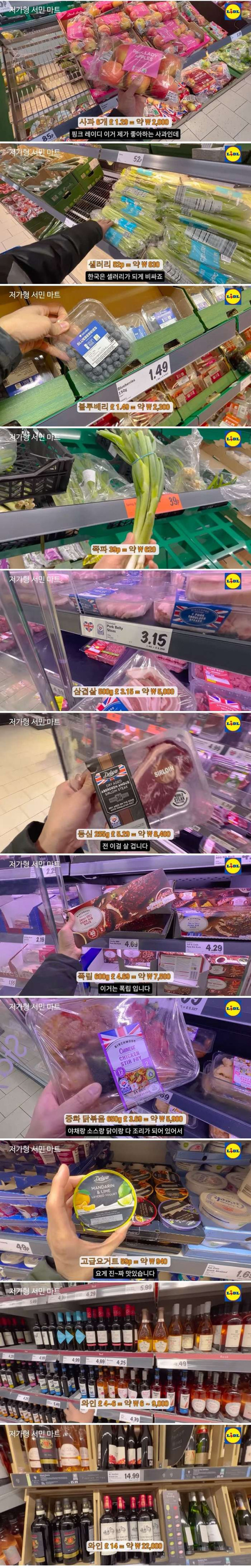 경제 나락가고 있다는 2023년 영국 물가