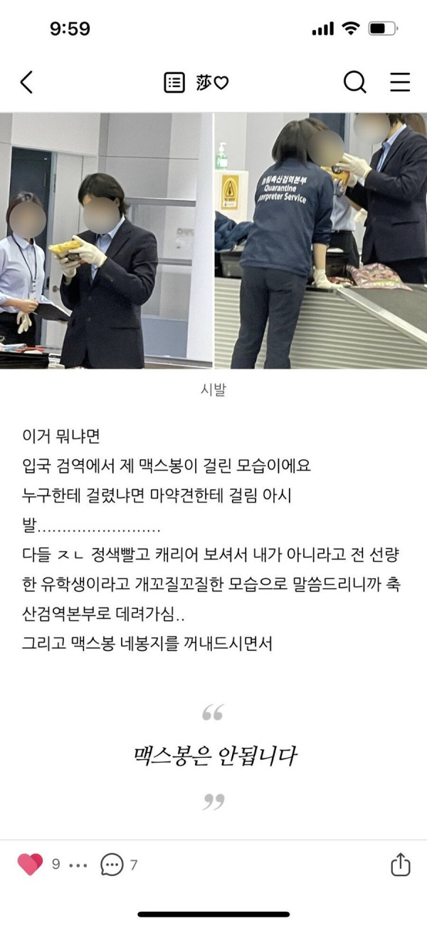 맥스봉 입국시 치즈맛만 가능한 이유