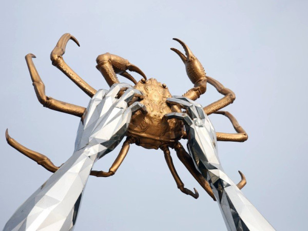 영덕에 있는 영덕대게 동상