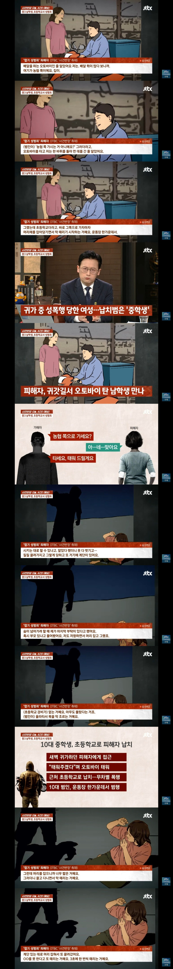 40대여성을 성폭행한 16살 중학생