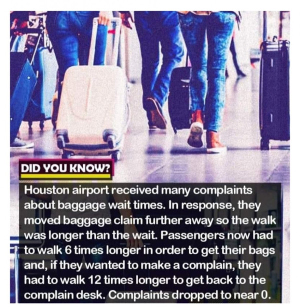 여행객들의 불만을 잠재워버린 공항