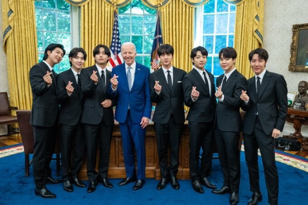 백악관을 방문한 BTS