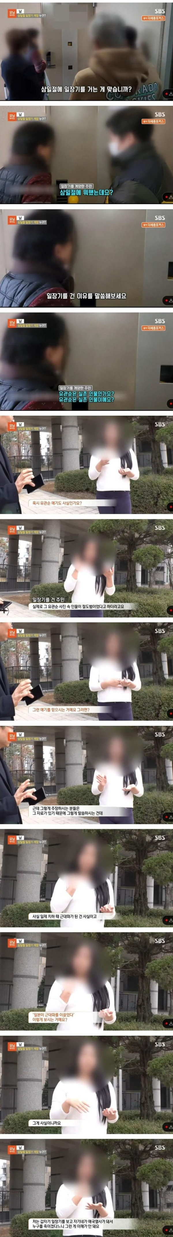 세종시 일장기 사건 본인등판
