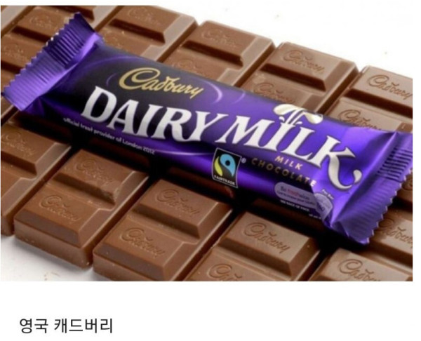 각 나라별 대표 초콜릿