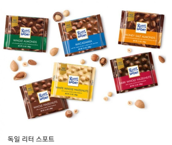 각 나라별 대표 초콜릿