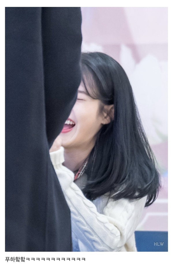 팬한테 악수 구걸하는 아이유