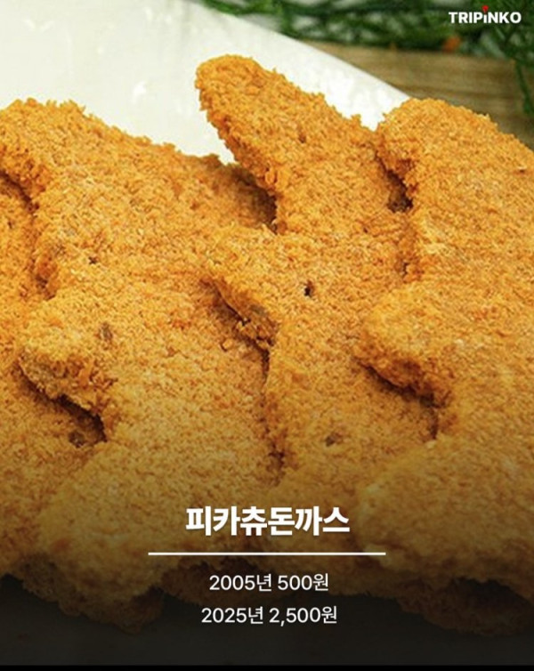 2005 VS 2025 물가 비교