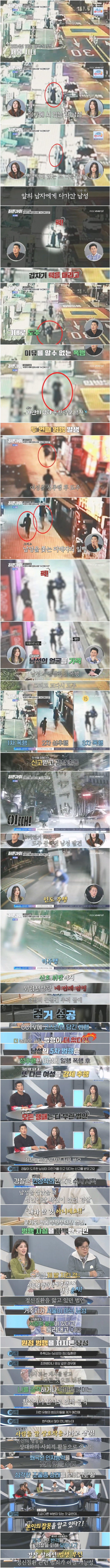 1시간 동안 5건의 범죄를 저지르느라 바빴던 범인