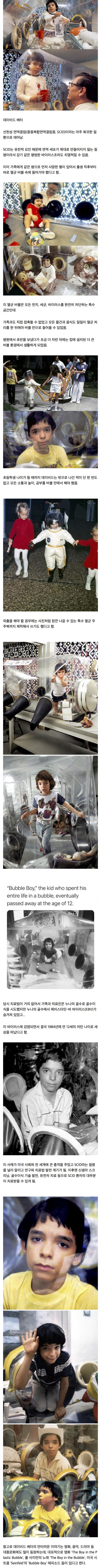 평생을 멸균 버블 속에서 살았던 소년