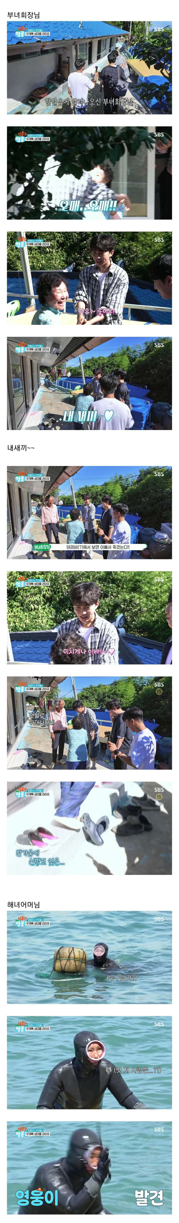 임영웅을 만난 섬마을 어머님들